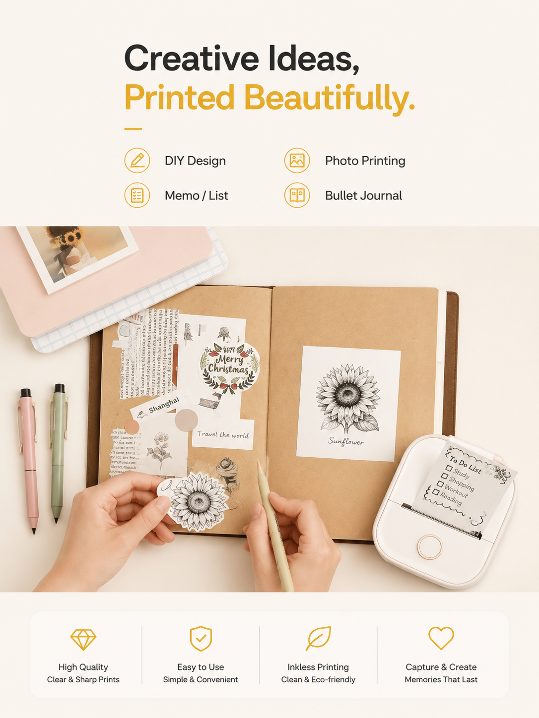Trendora T02 Mini Pocket Printer