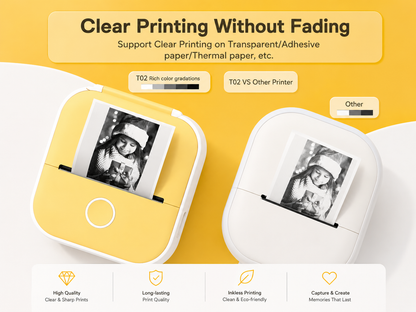 Trendora T02 Mini Pocket Printer