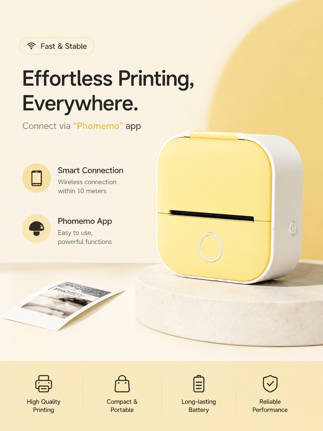 Trendora T02 Mini Pocket Printer